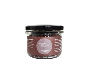 Salt body scrub Chocolate & Honey Cosmetics Lullalove - Hello Beauty 