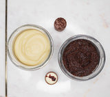 Salt body scrub Chocolate & Honey Cosmetics Lullalove - Hello Beauty 