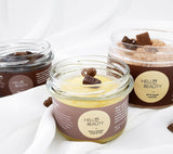 Salt body scrub Chocolate & Honey Cosmetics Lullalove - Hello Beauty 