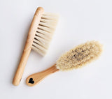 Set of 2 baby hairbrushes - cradle cap & soft brush Brush Lullalove 