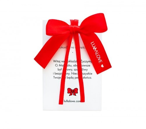 Small red bow for good luck Baby & Toddler Lullalove UK 