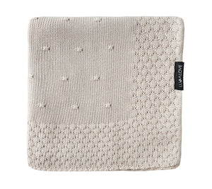 Soft All Season Bamboo Baby Blanket "Popcorn" - Beige Blanket Lullalove UK 