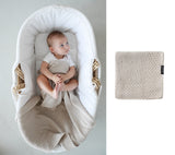 Soft All Season Bamboo Baby Blanket "Popcorn" - Beige Blanket Lullalove UK 