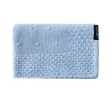 Soft All Season Bamboo Baby Blanket "Popcorn" - Blue Blanket Lullalove UK 
