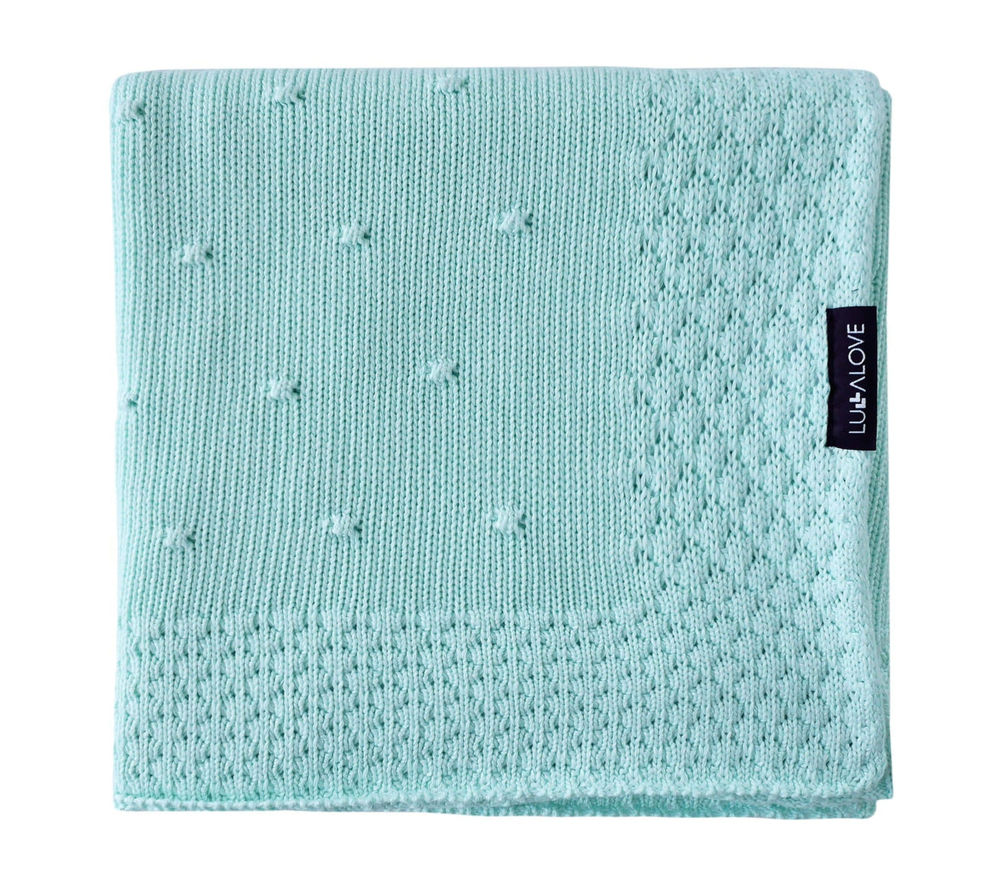 Soft All Season Bamboo Baby Blanket "Popcorn" - Mint Blanket Lullalove UK 