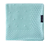 Soft All Season Bamboo Baby Blanket "Popcorn" - Mint Blanket Lullalove UK 