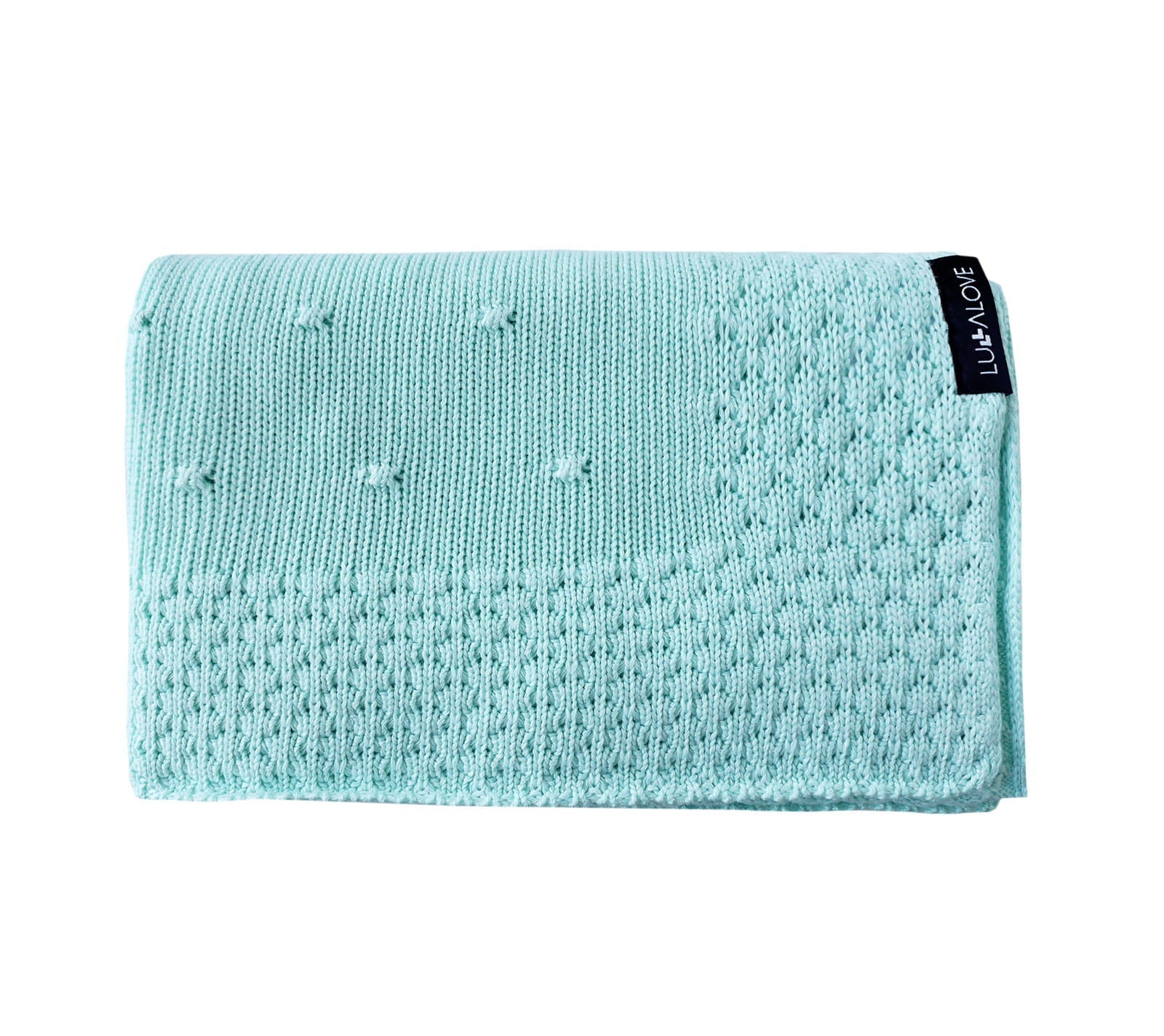 Soft All Season Bamboo Baby Blanket "Popcorn" - Mint Blanket Lullalove UK 