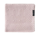 Soft All Season Bamboo Baby Blanket "Popcorn" - Powder Pink Blanket Lullalove UK 