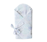 Swaddle wrap blanket / baby playmat - Boho grey Duvet swaddles Lullalove UK 