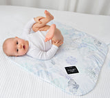 Swaddle wrap blanket / baby playmat - Boho grey Duvet swaddles Lullalove UK 