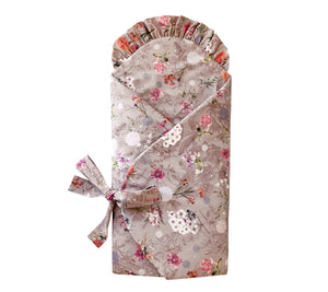 Swaddle wrap blanket / baby playmat - Bouquet Swaddle blanket Lullalove UK 