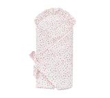 Swaddle wrap blanket / baby playmat - Pink flowers Duvet swaddles Lullalove 