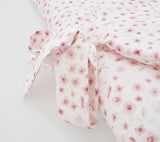 Swaddle wrap blanket / baby playmat - Pink flowers Duvet swaddles Lullalove 