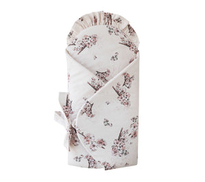 Swaddle wrap blanket / baby playmat - Sakura Duvet swaddles Lullalove UK 