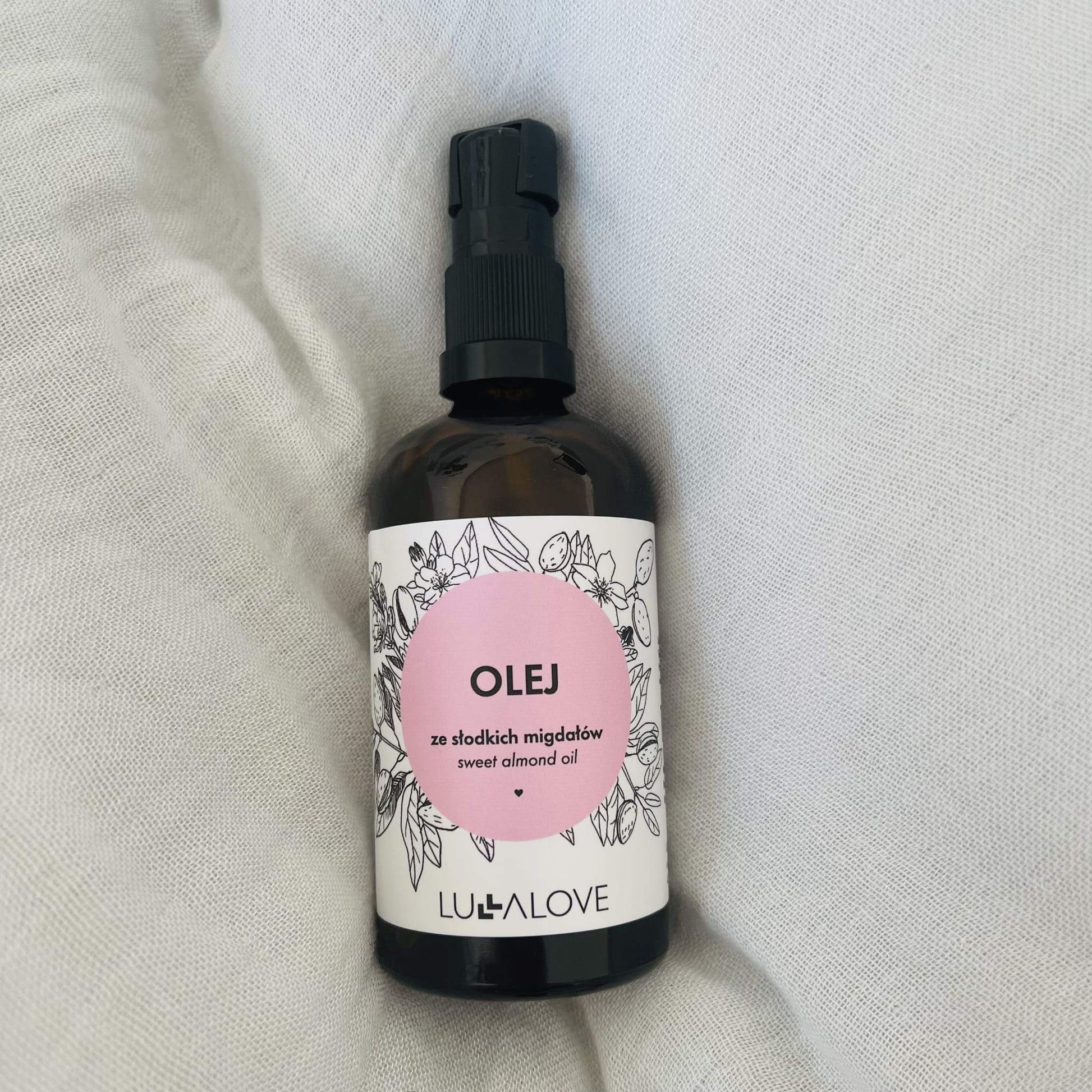 Sweet almond oil (new packaging) Cosmetics Lullalove UK 
